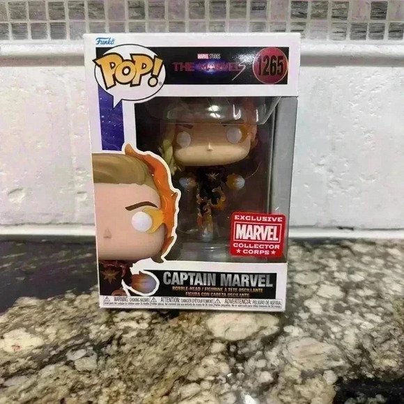 Funko Pop! Marvel The Marvels Captain Marvel Orange Figure - Picture 3 of 11